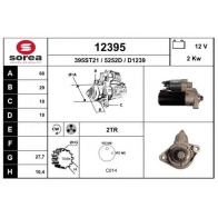 Стартер EAI Porsche Cayenne 12395 O5TBTH 1