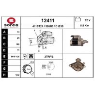 Стартер EAI 12411 Toyota Yaris (XP90) 2 Хэтчбек 1.0 GPL (KSP90) 69 л.с. 2006 – 2025 KP0F 0NY