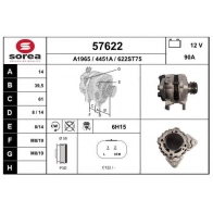 Генератор EAI IO 16J Renault Logan 2 (K8, L8) 2012 – 2020 57622