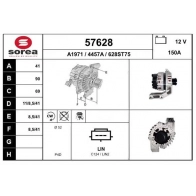 Генератор EAI 4KWL MUJ 57628 Ford Focus 3 (CB8) Универсал 2.0 ST 250 л.с. 2012 – 2025