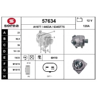 Генератор EAI X37VE Y 57634 Opel Astra (H) 3 Хэтчбек 1.8 (L48) 140 л.с. 2006 – 2010