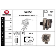 Генератор EAI 57656 Land Rover Range Rover Sport 2 (L494) Внедорожник 3.0 D 4x4 249 л.с. 2013 – 2024 M759V YB