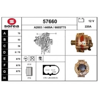 Генератор EAI Mercedes E-Class (W212) 4 Седан 3.0 E 350 CDI 4 matic (2193) 265 л.с. 2011 – 2024 5 SHL6K 57660