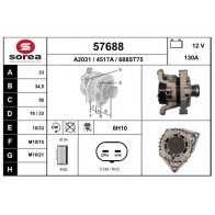 Генератор EAI 57688 2GOVSL O Opel Astra (J) 4 Универсал 1.4 Turbo (35) 120 л.с. 2010 – 2015