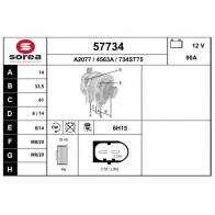 Генератор EAI Skoda Fabia (NJ5) 3 Универсал 1.0 75 л.с. 2014 – 2024 1 6WTU 57734