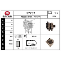 Генератор EAI Ford EcoSport 2 (CWB, CR1) Кроссовер 1.0 EcoBoost 140 л.с. 2016 – 2024 UZ I3YR 57787