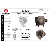 Генератор EAI NEYZW TP 57825 Audi A3 (8VS, M) 3 Седан 1.6 Tdi 105 л.с. 2013 – 2024