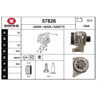 Генератор EAI Volvo S60 1 (384) Седан 2.4 T5 260 л.с. 2004 – 2010 3 RDEJC 57826