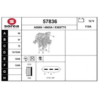 Генератор EAI RZS SB4 Mazda CX-7 57836