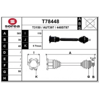 Приводной вал EAI T78448 1441010077 C Z420