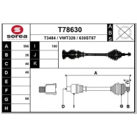 Приводной вал EAI T78630 QVB29 IU 1441010206