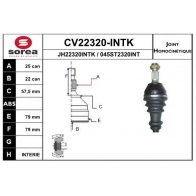 Шрус граната EAI Q4X GN5 Citroen Berlingo 1 (M49, MB) Фургон 1.4 i bivalent (MBKFW) 75 л.с. 2003 – 2005 CV22320-INTK