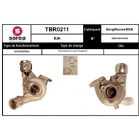 Турбина EAI M90E B Kia Sorento (JC, BL) 1 Кроссовер 2.5 CRDi 163 л.с. 2006 – 2025 TBR0211