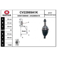 Шрус граната EAI Toyota Prius CV22869A1K 37U IO