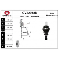 Шрус граната EAI GL1 TPJ CV22948K Mercedes CLA