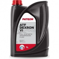 Трансмиссионное масло в акпп синтетическое ATFDEXRONVI1LORIGINAL PATRON ATF Dexron 6, 1 л
