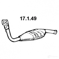 Катализатор EBERSPACHER 17149 4MLB V 4030813137576 Renault Twingo (C06) 1 Хэтчбек 1.2 (C067) 54 л.с. 1996 – 2007