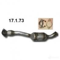 Катализатор EBERSPACHER 17173 H2 DPH06 Renault Twingo (C06) 1 Хэтчбек 1.2 16V (C06C. C06D. C06K) 75 л.с. 2001 – 2007