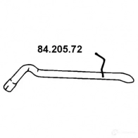 Выхлопная труба глушителя EBERSPACHER 89852 4030813423914 8420572 LOG 55J