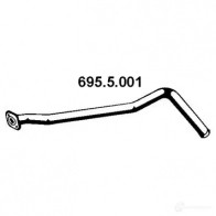 Выхлопная труба глушителя EBERSPACHER 6955001 51 SYQ 89599