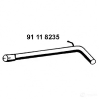 Выхлопная труба глушителя EBERSPACHER 0L2M FP 91118235 90194 - Изображение 2