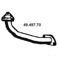 Выхлопная труба глушителя EBERSPACHER Mazda 626 (GF) 5 Седан 1.8 90 л.с. 1997 – 1999 4030813119404 NI B48 4949770