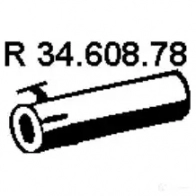 Выхлопная труба глушителя EBERSPACHER 4030813123258 Volvo S70 1 (874) Седан 2.3 T 5 239 л.с. 1997 – 2000 3460878 80 UKL5