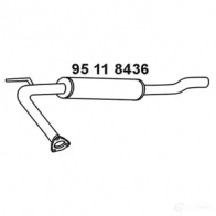 Передний глушитель EBERSPACHER 30H 2Y 4030813086850 95118436 Volkswagen Transporter (T4) 4 Автобус 2.4 D 78 л.с. 1990 – 1998