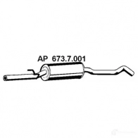 Резонатор EBERSPACHER 7H1T RWI 4030813136159 6737001 Opel Corsa (B) 2 Хэтчбек 1.0 i 12V (F08) 54 л.с. 1996 – 2000
