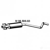 Резонатор EBERSPACHER K4 0BWJ 0859983 Opel Astra (G) 2 Седан 1.7 CDTI (F69) 80 л.с. 2003 – 2009 4030813090734