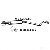 Резонатор EBERSPACHER 4030813039825 8ETR L2 Opel Astra (G) 2 1998 – 2004 0829980