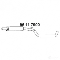 Резонатор EBERSPACHER C2RC Z 95117900 Volkswagen Golf 5 (1K1) Хэтчбек 2.0 SDI 75 л.с. 2004 – 2008 4030813122961