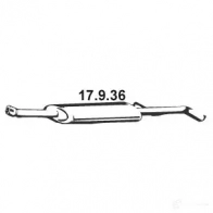 Резонатор EBERSPACHER Renault Megane (LM) 2 Седан 1.4 98 л.с. 2003 – 2024 4030813125153 17936 T9S4OY 9