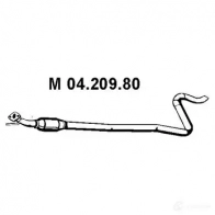 Резонатор EBERSPACHER C242 AC Ford Fiesta 6 (CB1, CCN) Хэтчбек 1.2 5 60 л.с. 2008 – 2024 0420980 4030813413359