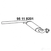 Резонатор EBERSPACHER Audi A6 (C4) 1 Седан 2.5 Tdi 116 л.с. 1994 – 1997 4030813086249 S GJII88 95118201