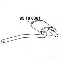 Резонатор EBERSPACHER 95186061 Skoda Superb (3U4) 1 Седан 2.5 TDI 155 л.с. 2001 – 2003 1G7V1 5E 4030813098082