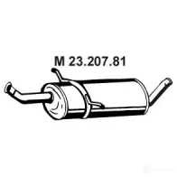 Резонатор EBERSPACHER Mercedes A-Class (W169) 2 Хэтчбек 1.7 A 170 (1632. 1632) 116 л.с. 2004 – 2012 2320781 X X70KT 4030813104615