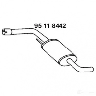 Резонатор EBERSPACHER XO FD9 Volkswagen Transporter (T4) 4 Фургон 2.5 TDI 151 л.с. 2000 – 2003 95118442 4030813086911