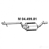 Резонатор EBERSPACHER Ford Focus 1 Хэтчбек 2.0 16V 131 л.с. 1998 – 2004 KUOAJY F 4030813039207 0449981