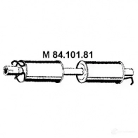 Резонатор EBERSPACHER A 667N 8410181 4030813150896 Ford Transit 6 (FD) Автобус 2.4 DI RWD (FB. FC) 75 л.с. 2000 – 2006