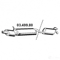 Резонатор EBERSPACHER 4030813101195 0349980 N3L DY Fiat Multipla