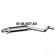 Резонатор EBERSPACHER 7YB8AG 2 0880780 Opel Astra (H) 3 Кабриолет 1.8 (L67) 140 л.с. 2005 – 2010 4030813109474