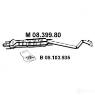 Резонатор EBERSPACHER 0839980 Opel Astra (G) 2 Седан 2.2 16V (F69) 147 л.с. 2001 – 2005 4030813039863 Z JVG94