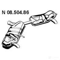 Задний глушитель EBERSPACHER 5975052 D16O J 0850486