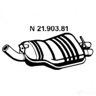 Задний глушитель EBERSPACHER 4030813092219 T6L39 Y 2190381 Bmw X3 (E83) 1 2003 – 2010