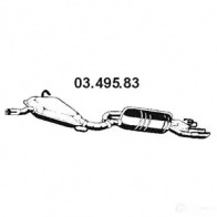 Задний глушитель EBERSPACHER 0349583 4030813101157 81373 CPV7 XJ