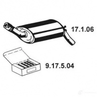 Задний глушитель EBERSPACHER M94 96 17106 4030813020601 85173