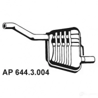 Задний глушитель EBERSPACHER 89546 G DJXS96 6443004 4030813136500
