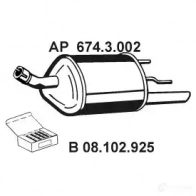 Задний глушитель EBERSPACHER 4030813136098 75M0 2 Opel Corsa (B) 2 1993 – 2000 6743002