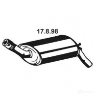 Задний глушитель EBERSPACHER 17898 85298 O Z4U6